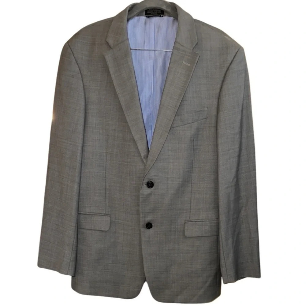 Tommy Hilfiger Gray Wool Blazer Suit Jacket Size 40R